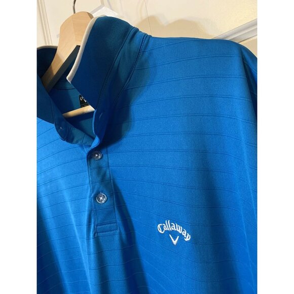 Callaway Golf Men's Sz XL Blue Opti Dri‎ Polo Sport Shirt - Picture 1 of 9